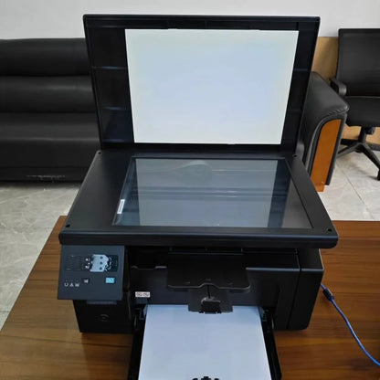 All-in-One Monochrome Flatbed Printer, Compact Small Printer Fit for 1213 1216 Office & Home