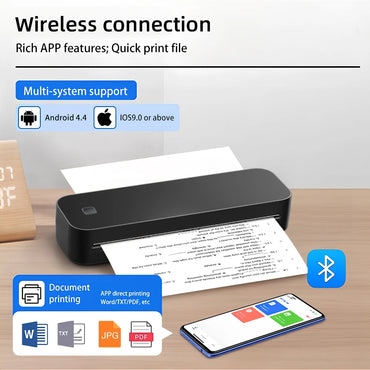 Marklife D210 A4 Thermal Printer OEM/ODM Certified 203dpi for Printing Documents Tattoo Paper FCC/RoHS/UKCA Certified