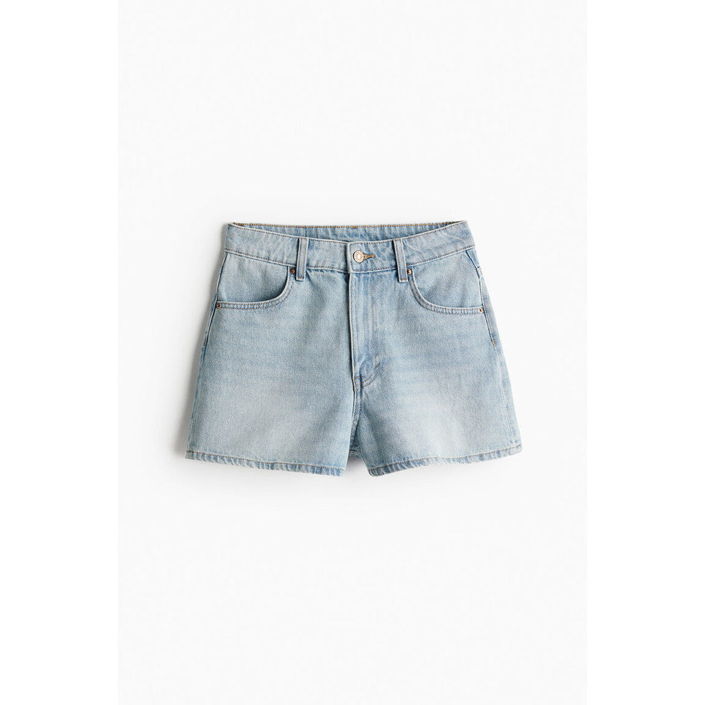 H&M Wanita High Denim Shorts Blue