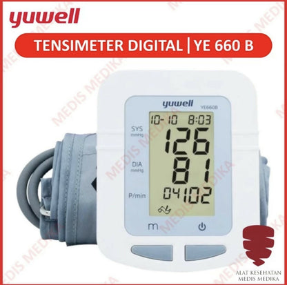 ￼Yuwell YE660B Tensimeter Digital Intellisense Alat Cek Ukur Test Tes Tekanan Darah Tensi Meter YE 660 B