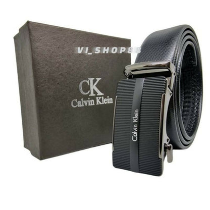 CALVIN KLEIN BRAND LEATHER BELT