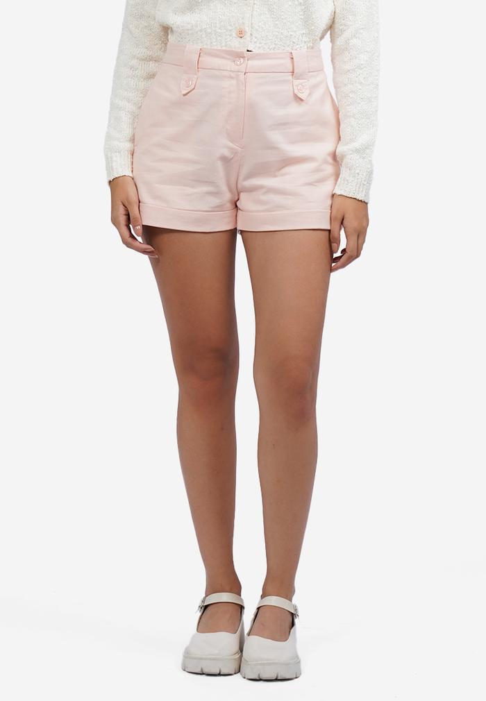 COLORBOX Rolled Up Short Pants Lt. Pink