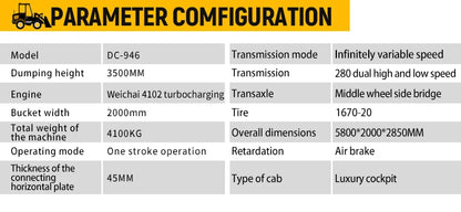 Multi-function design of miniature skid steer loader for reliable operation and efficient excavation of heavy construction