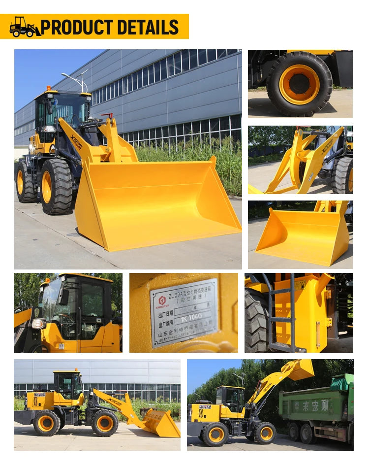 Multi-function design of miniature skid steer loader for reliable operation and efficient excavation of heavy construction