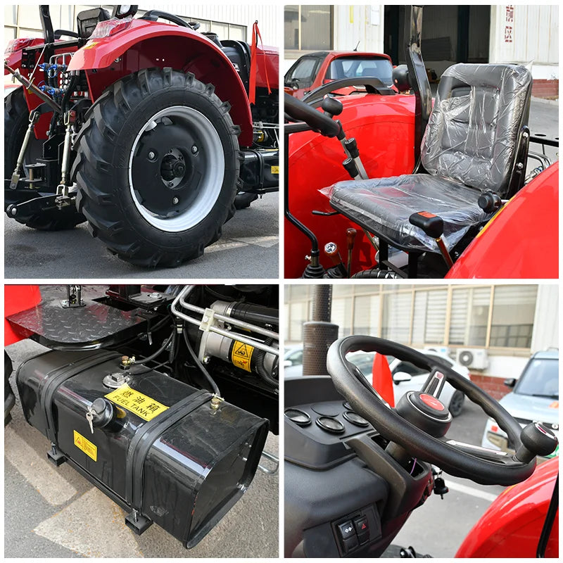 Wholesale Four Wheel 4x4 Compact Mini Farm Garden Tractors with Mower