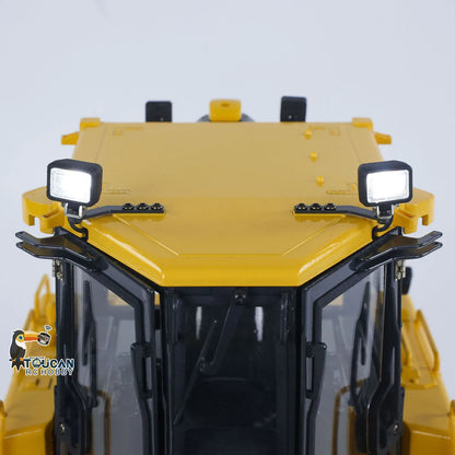 1/12 D65EX RC Metal Hydraulic Bulldozer Radio Controlled Heavy Machine Model Construction Car I6S Light Sound Finished Vehicle