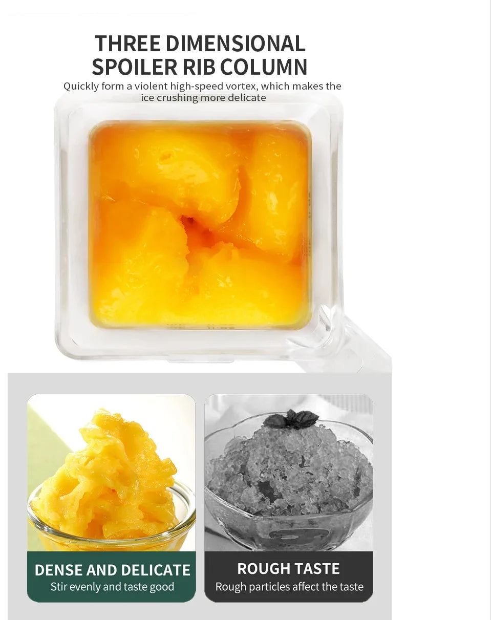 HXL Smoothie Machine for Milk Tea Shops with Cover, Silent Juicer, Blender, Ice Crusher