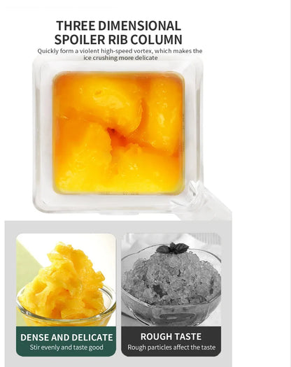 HXL Smoothie Machine for Milk Tea Shops with Cover, Silent Juicer, Blender, Ice Crusher