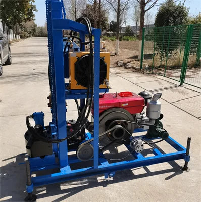 Heavy Borehole Equipment Portable Drilling Rig Di esel Engine Used Borehole Water Drilling Machine