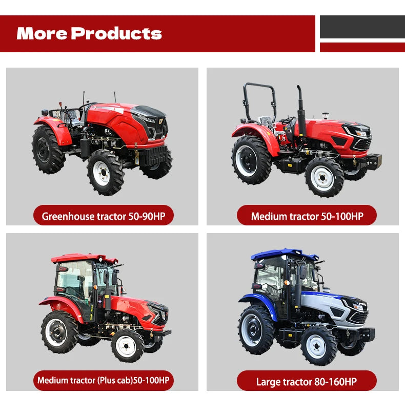 Wholesale Four Wheel 4x4 Compact Mini Farm Garden Tractors with Mower