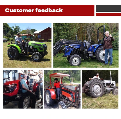 Wholesale Four Wheel 4x4 Compact Mini Farm Garden Tractors with Mower