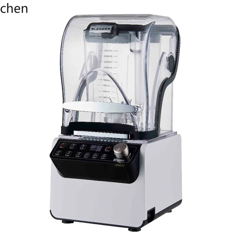 HXL Smoothie Machine for Milk Tea Shops with Cover, Silent Juicer, Blender, Ice Crusher