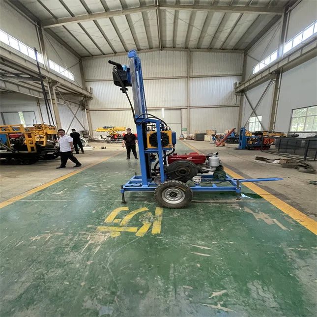 Heavy Borehole Equipment Portable Drilling Rig Di esel Engine Used Borehole Water Drilling Machine