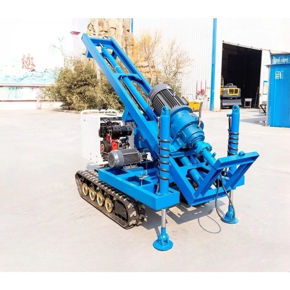 Crawler down-the-hole drill rig photovoltaic pile driver rock mine drilling rural small spiral courtyard ground nail
