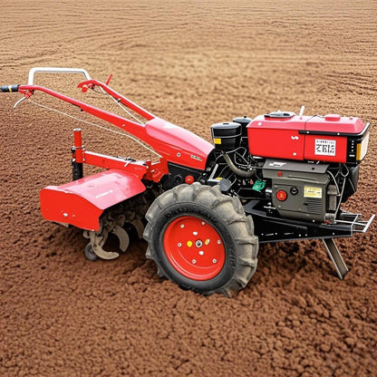 For 8HP 15HP 22HP Mini diesel Walking Hand Tractor Tiller Agricultural Walking Tractor Tiller Cultivator