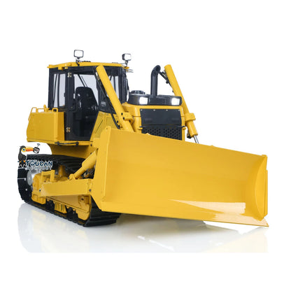 1/12 D65EX RC Metal Hydraulic Bulldozer Radio Controlled Heavy Machine Model Construction Car I6S Light Sound Finished Vehicle