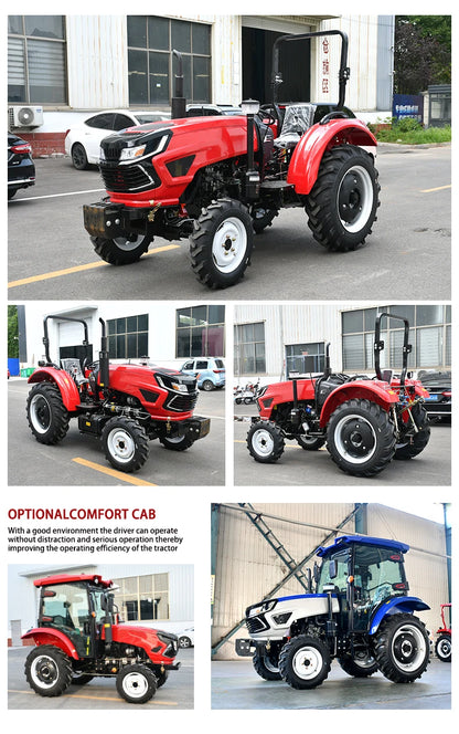 Wholesale Four Wheel 4x4 Compact Mini Farm Garden Tractors with Mower