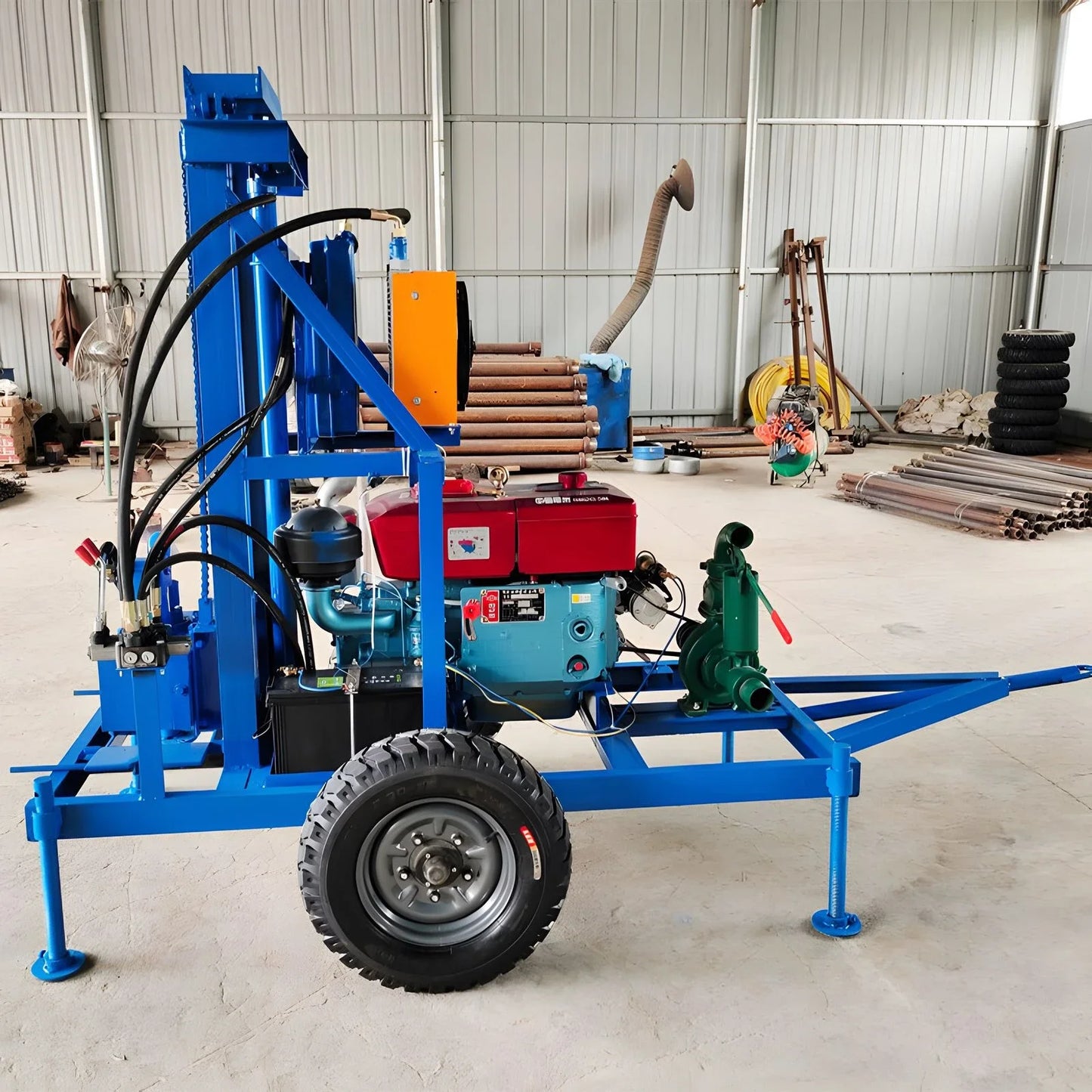 150 Meters Depth Diesel Engine Portable Dth Water Well Drilling Rig Small Bore 200M Cheap Small Water Well Drilling Rig Machine