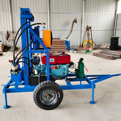 150 Meters Depth Diesel Engine Portable Dth Water Well Drilling Rig Small Bore 200M Cheap Small Water Well Drilling Rig Machine