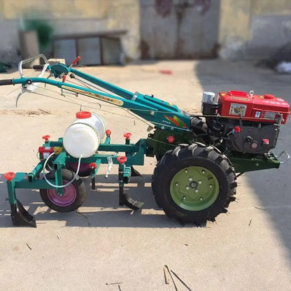 For 8HP 15HP 22HP Mini diesel Walking Hand Tractor Tiller Agricultural Walking Tractor Tiller Cultivator