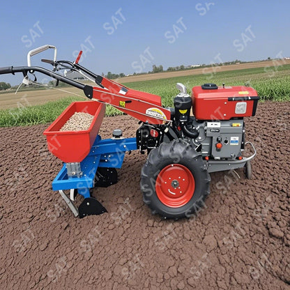 For 8HP 15HP 22HP Mini diesel Walking Hand Tractor Tiller Agricultural Walking Tractor Tiller Cultivator
