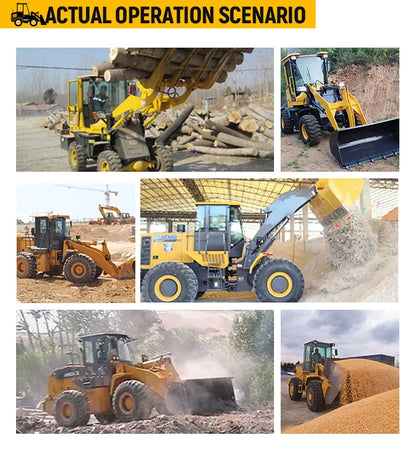 Multi-function design of miniature skid steer loader for reliable operation and efficient excavation of heavy construction