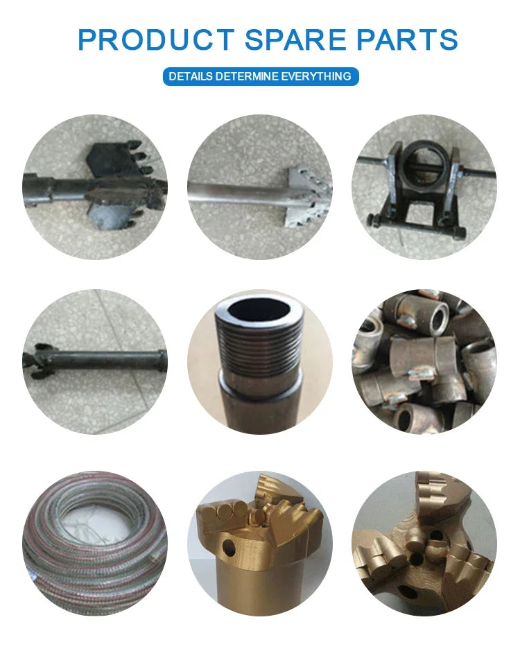 150 Meters Depth Diesel Engine Portable Dth Water Well Drilling Rig Small Bore 200M Cheap Small Water Well Drilling Rig Machine