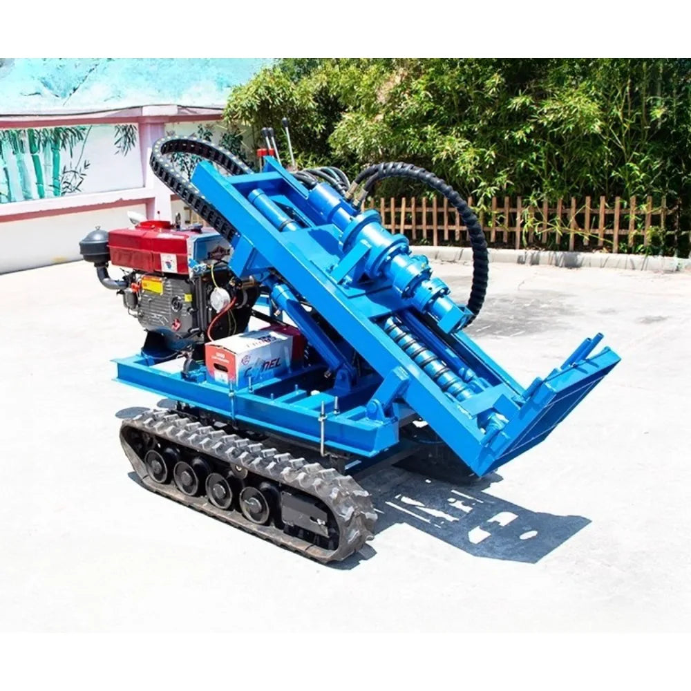 Crawler down-the-hole drill rig photovoltaic pile driver rock mine drilling rural small spiral courtyard ground nail