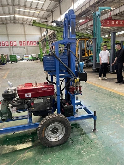 Heavy Borehole Equipment Portable Drilling Rig Di esel Engine Used Borehole Water Drilling Machine