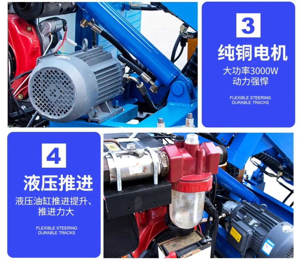 Crawler down-the-hole drill rig photovoltaic pile driver rock mine drilling rural small spiral courtyard ground nail