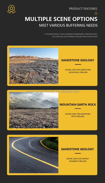 180 Meter Full Hydraulic Crawler Water Well Drilling Rig Diesel for Home Farm New Gearbox Pump Rock Drill Ore Home Use