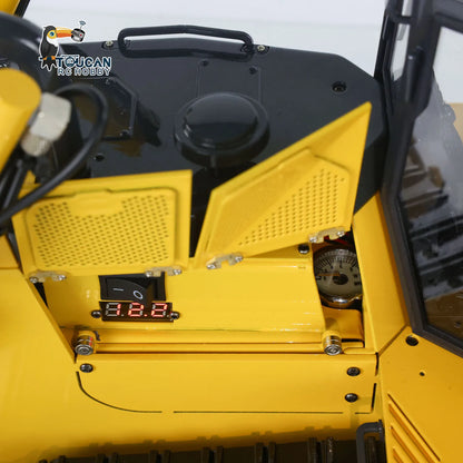 1/12 D65EX RC Metal Hydraulic Bulldozer Radio Controlled Heavy Machine Model Construction Car I6S Light Sound Finished Vehicle