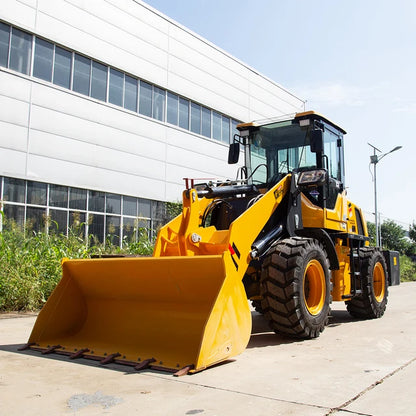 Multi-function design of miniature skid steer loader for reliable operation and efficient excavation of heavy construction