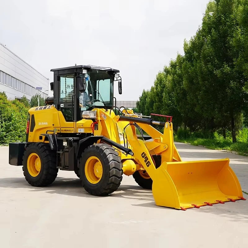 Multi-function design of miniature skid steer loader for reliable operation and efficient excavation of heavy construction