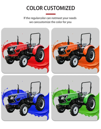 Wholesale Four Wheel 4x4 Compact Mini Farm Garden Tractors with Mower