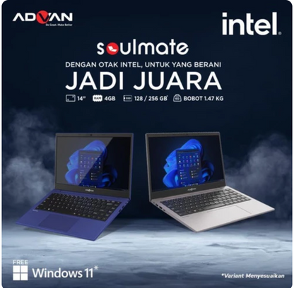 LAPTOP - ADVAN SOULMATE 4/128GB