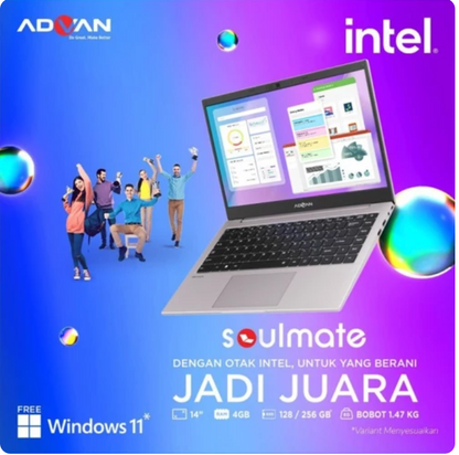 LAPTOP - ADVAN SOULMATE 4/128GB