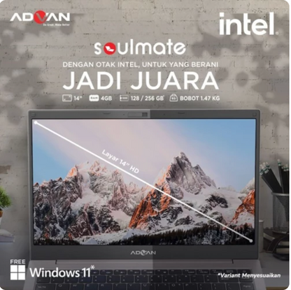 LAPTOP - ADVAN SOULMATE 4/128GB