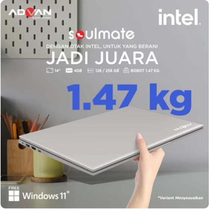 LAPTOP - ADVAN SOULMATE 4/128GB