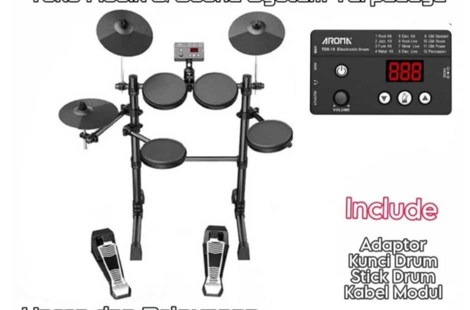 Drum Elektrik Electric Drum Aroma TDX15 TDX 15 TDX-15