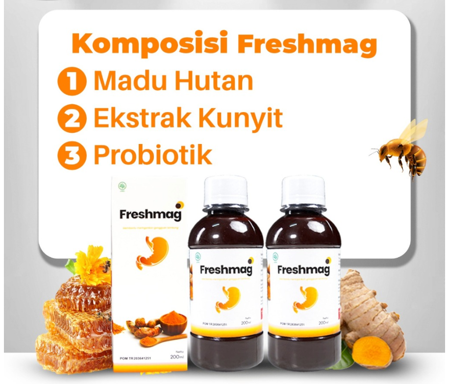 Madu Freshmag 5x Lebih Efektif Sembuhkan Asam Lambung , Maag dan Gerd