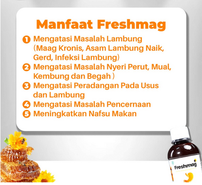 Madu Freshmag 5x Lebih Efektif Sembuhkan Asam Lambung , Maag dan Gerd