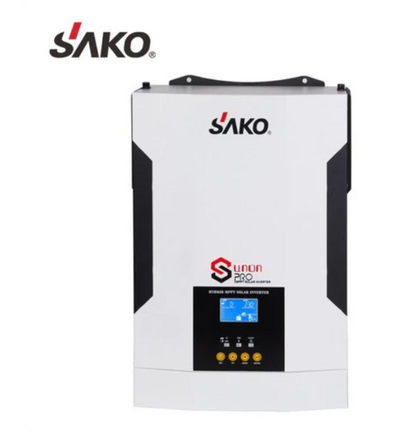 SAKO Hybrid Inverter 3500W - MPPT 100A Pure Sine Wave UPS 3.5KW 24V