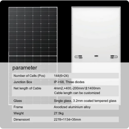 Panel Surya Solar Cell Longi 570W HiMo 6 Monocrystalline photovoltaic - LR5-72HTH-570M