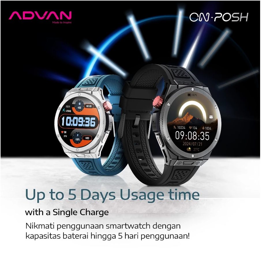 ADVAN Smartwatch On Posh GPS Smart Ai Waterproof