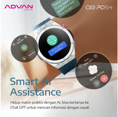 ADVAN Smartwatch On Posh GPS Smart Ai Waterproof