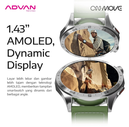 ADVAN Smartwatch On Move GPS Ai Waterproof