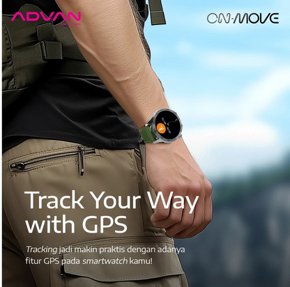 ADVAN Smartwatch On Move GPS Ai Waterproof