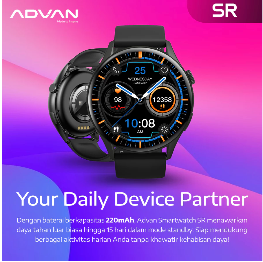 ADVAN Smartwatch SR Ai Waterproof IP68