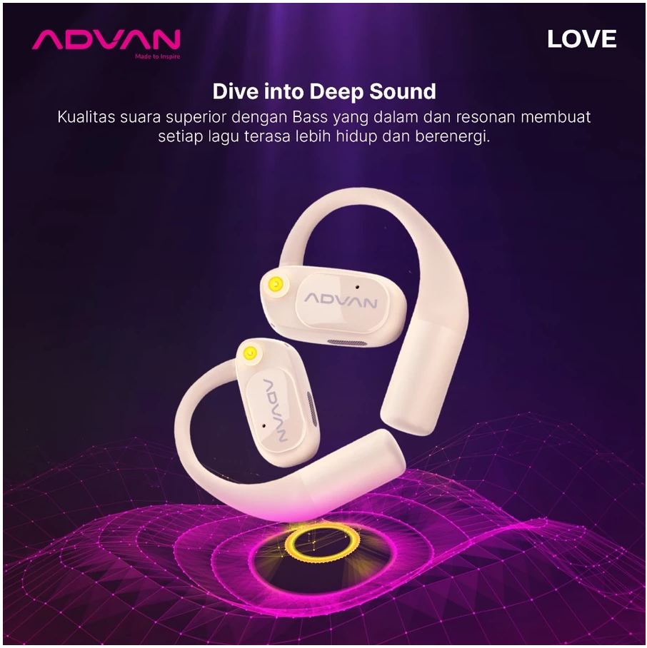 ADVAN TWS Open Ear Earphone Bluetooth